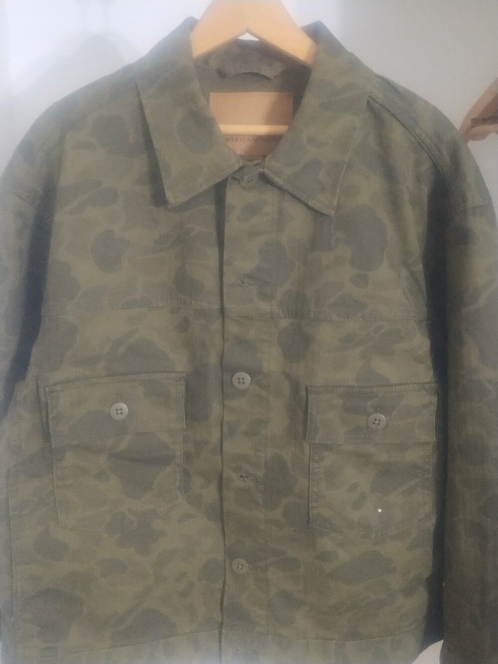 NWT Mens Camo Trucker Jacket
